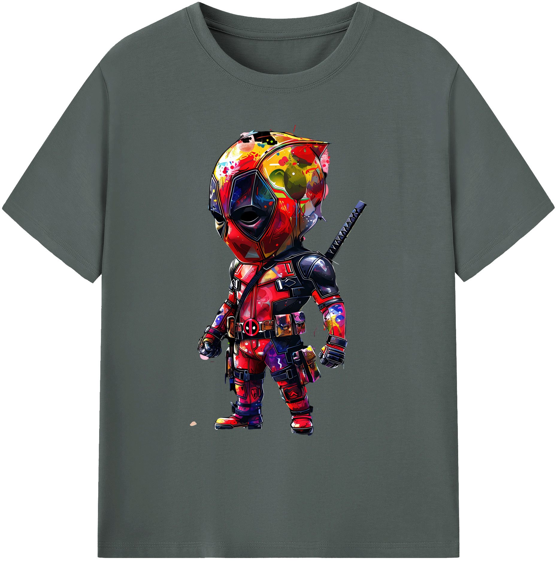 （画像用） Deadpool デッドプール 綿100％ メンズ半袖Tシャツ｜肌触りやわらか＆通気性